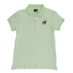 Polo Mens Double Pony Embroided Short Sleeve Go Lime Green