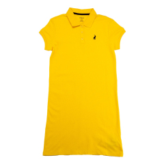 Polo Girls Dakota Short Sleeve Golfer Dress Yellow